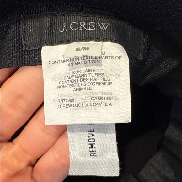 J Crew Navy Wool Floppy Hat, Size Small/Medium - Picture 5 of 5